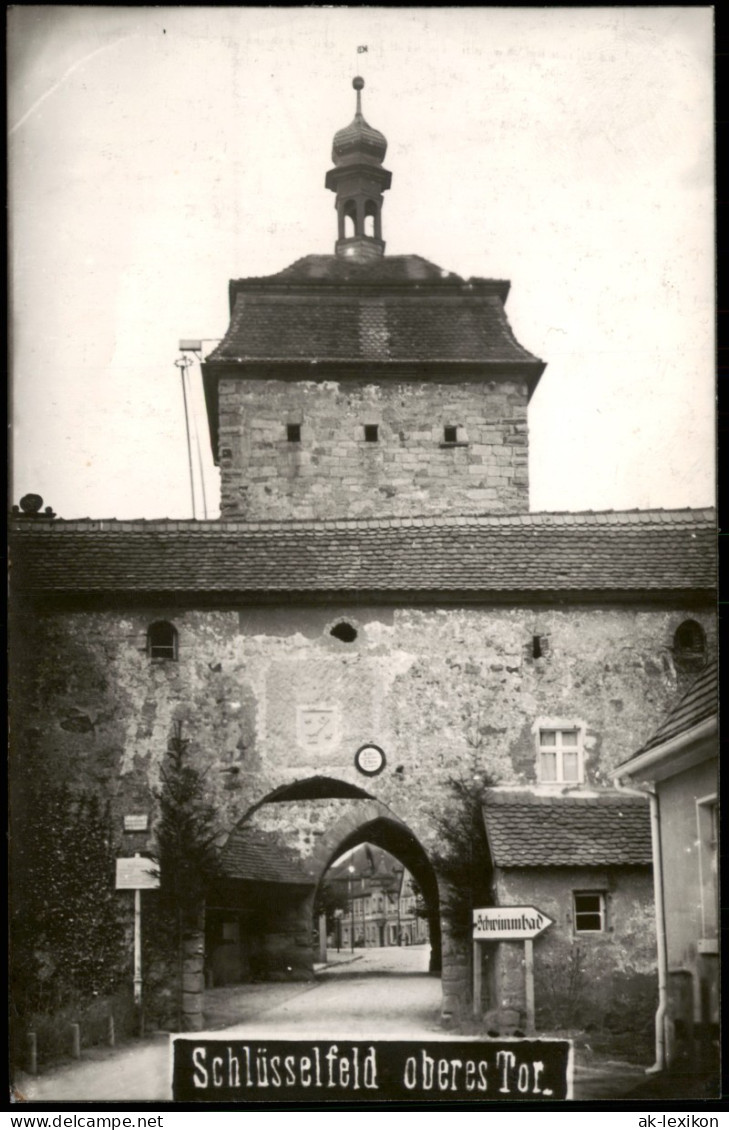 Ansichtskarte Schlüsselfeld Oberes Tor. 1934 - Other & Unclassified