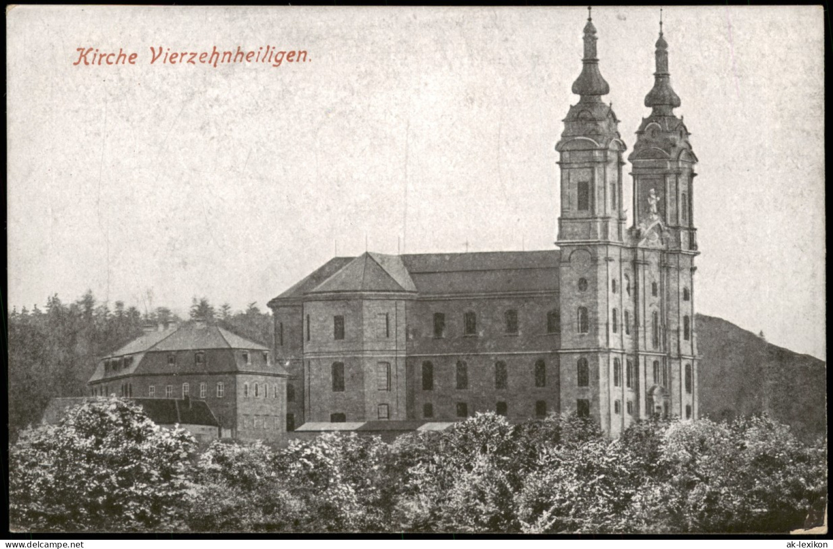 Ansichtskarte Bad Staffelstein Wallfahrtskirche Basilika Vierzehnheiligen 1911 - Other & Unclassified