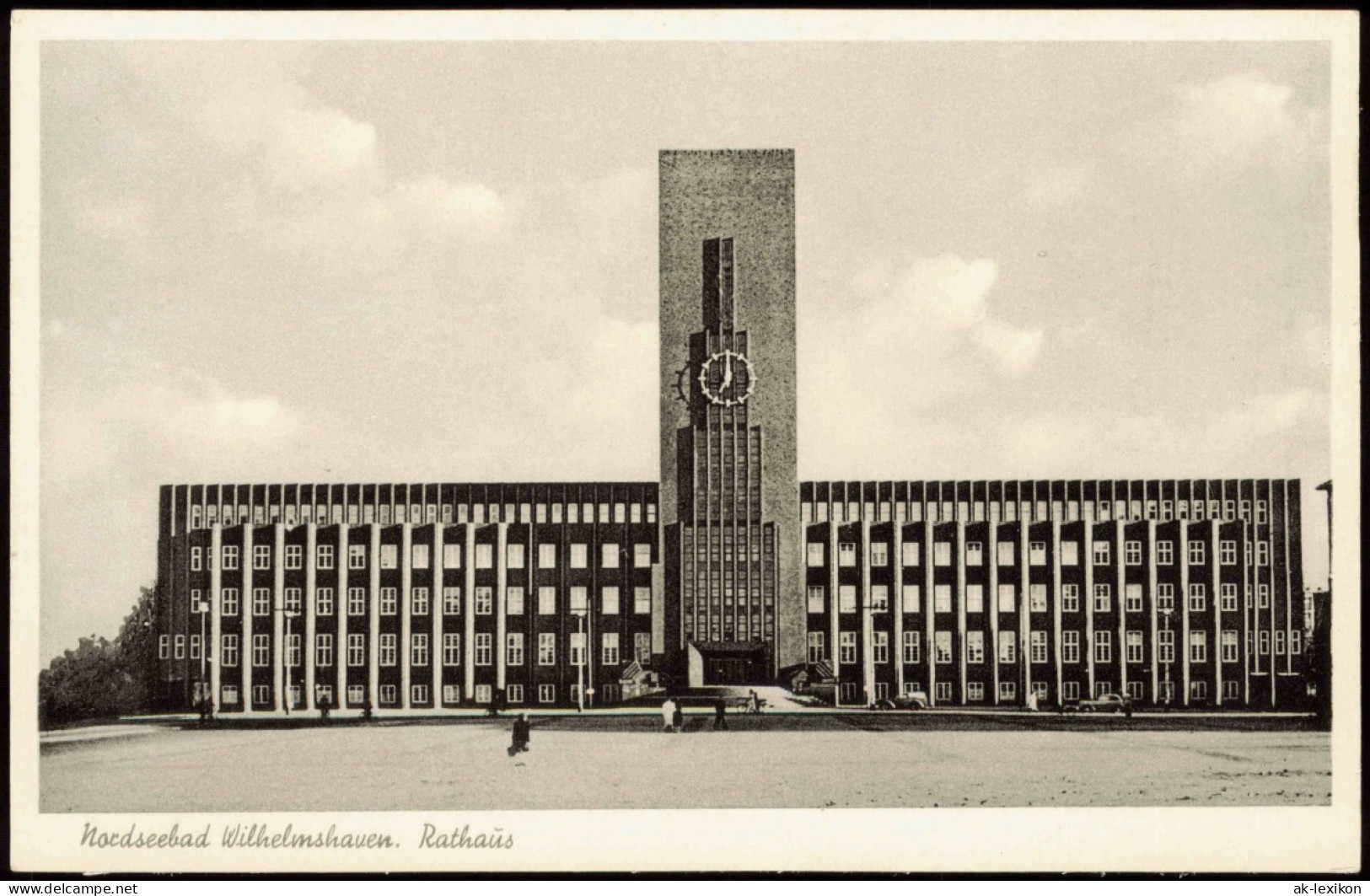 Ansichtskarte Wilhelmshaven Partie Am Rathaus 1955 - Wilhelmshaven