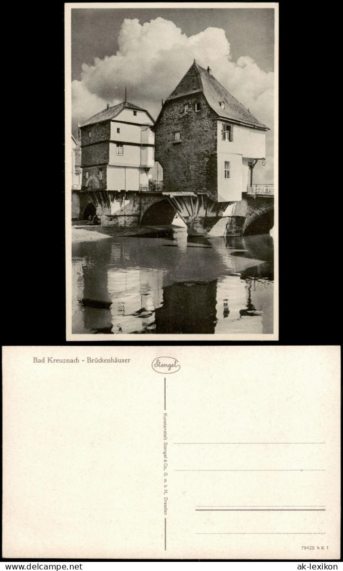 Ansichtskarte Bad Kreuznach Brückenhäuser 1938 - Bad Kreuznach