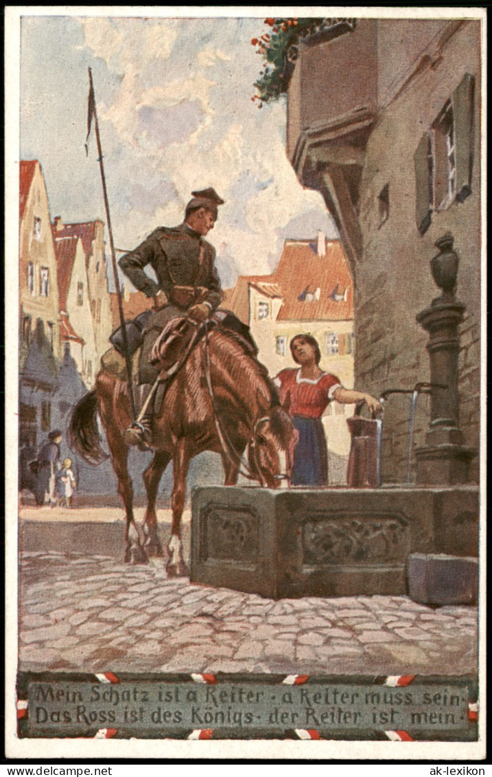 Mein Schatz Ist A Reiter Künstlerkarte Verein Für  Deutschtum Im Ausland. 1923 - 1900-1949