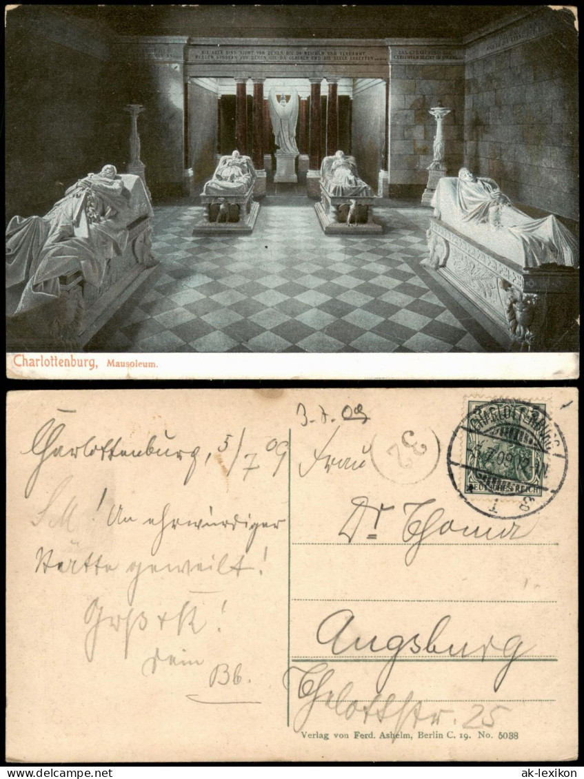 Ansichtskarte Charlottenburg-Berlin Mausoleum 1909 - Charlottenburg