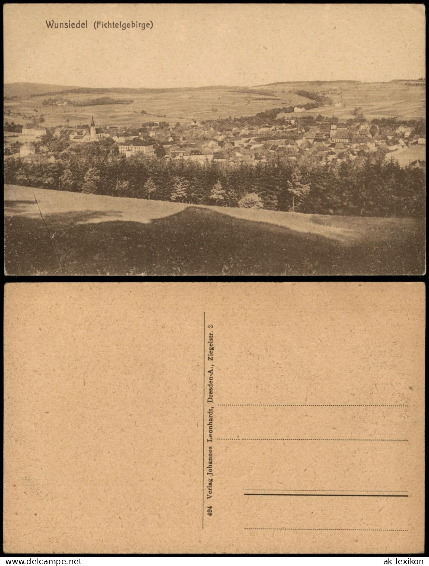 Ansichtskarte Wunsiedel (Fichtelgebirge) Totale 1922 - Wunsiedel