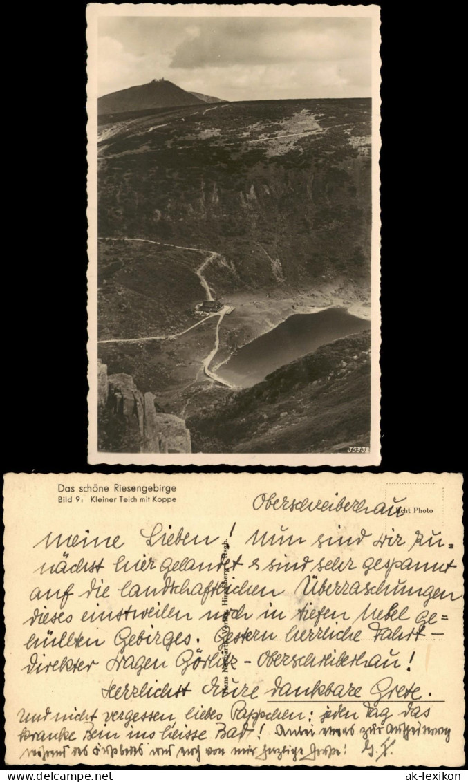Brückenberg-Krummhübel Karpacz Górny Karpacz Kleiner Teich Mit Koppe 1932 - Schlesien