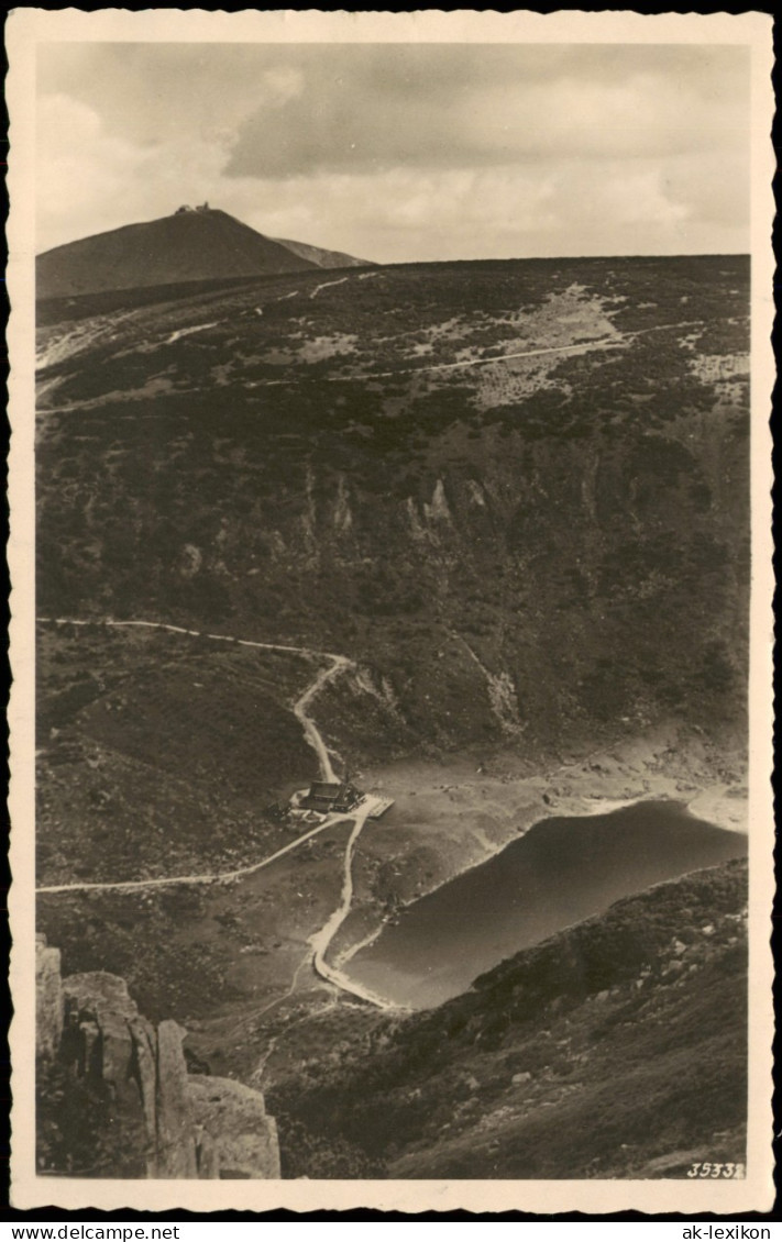 Brückenberg-Krummhübel Karpacz Górny Karpacz Kleiner Teich Mit Koppe 1932 - Schlesien