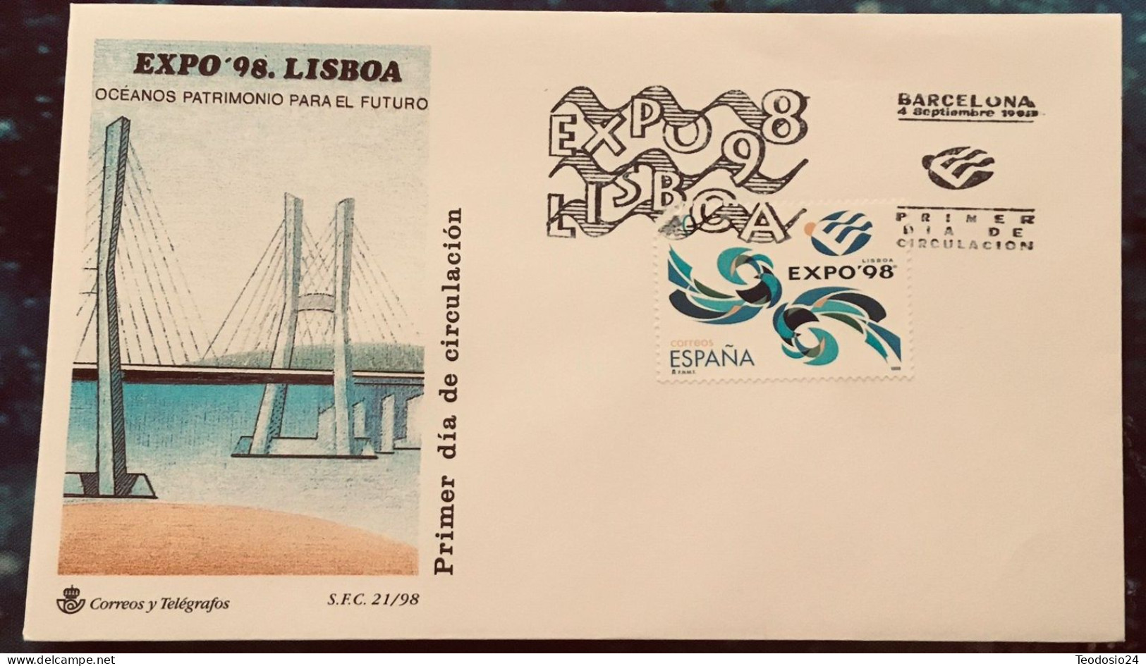 FDC  1998.- Expo Lisboa. Oceanos Patrimonio Para El Futuro. - FDC