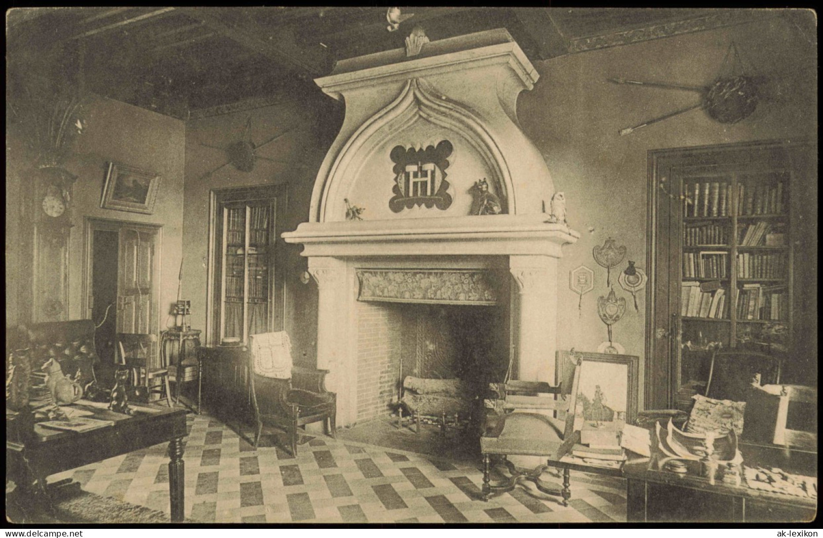 Ansichtskarte  Wohnung, Zimmer Innenansicht 1910 - Unclassified