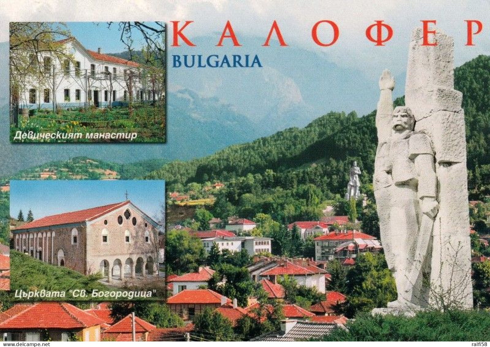1 AK Bulgarien / Bulgaria * Ansichten Der Stadt Kalofer Mit Seinen Vielen Kirchen Und Klöstern - Siehe Auch Rückseite * - Bulgaria