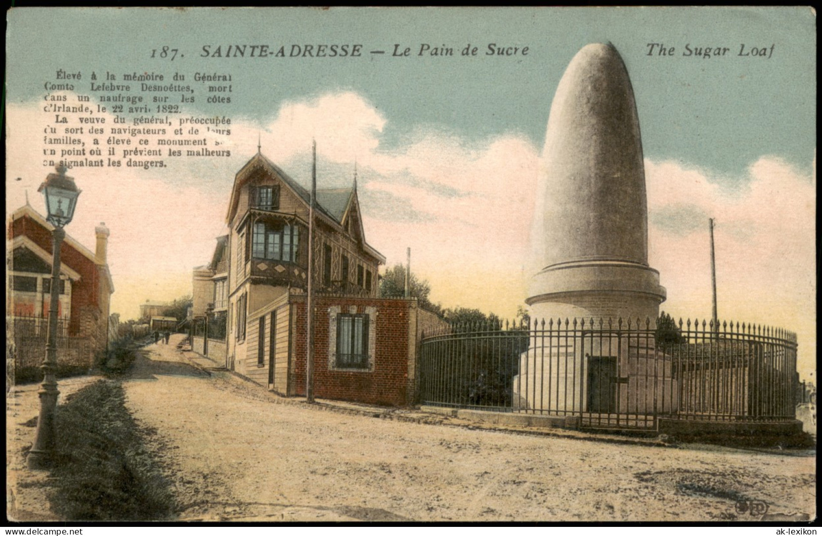 CPA Sainte-Adresse Straßenpartie 1912 - Sainte Adresse