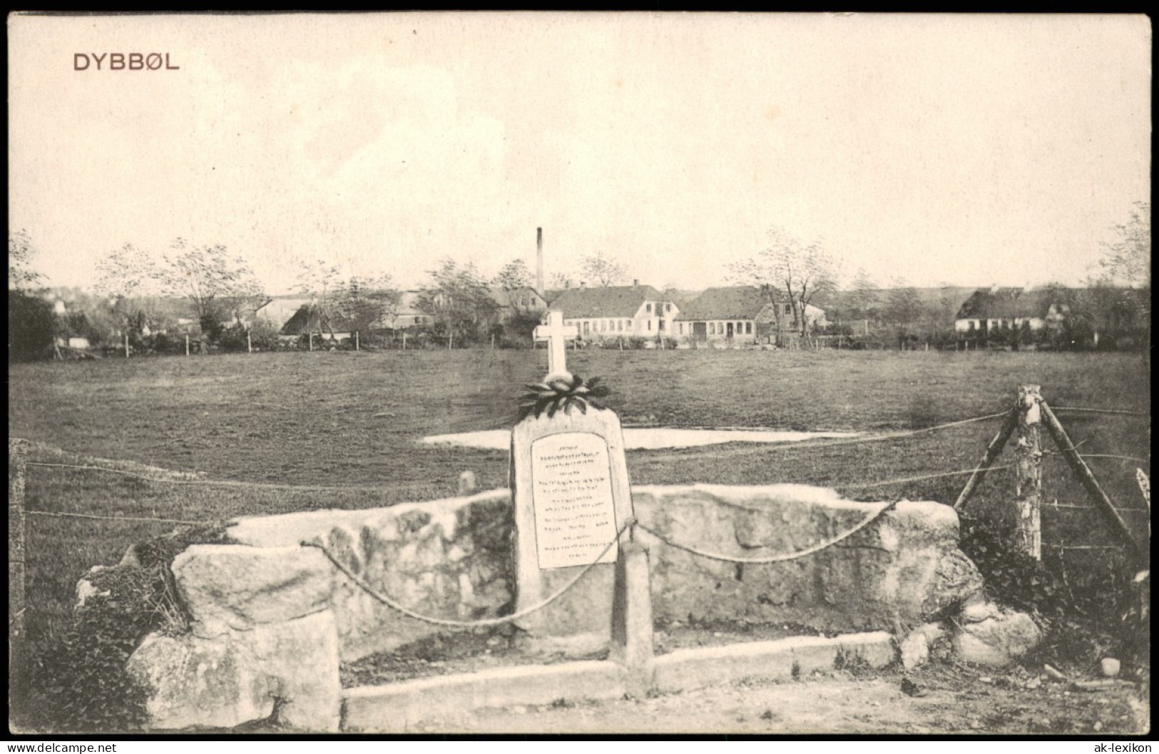 Postcard Düppel Dybbøl Sogn Düppeldenkmal - Siegesdenkmal 1914 - Dinamarca