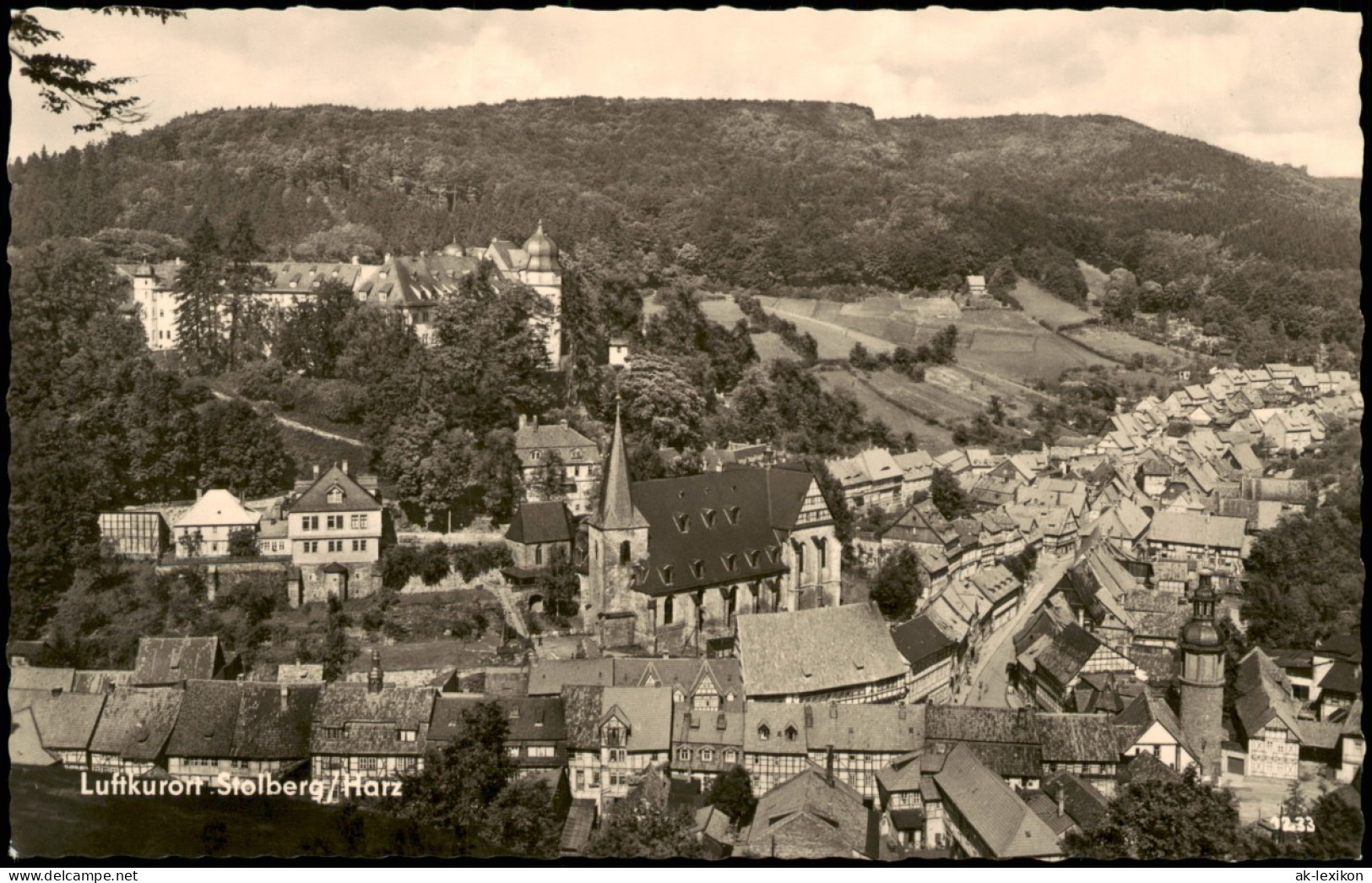 Ansichtskarte Stolberg (Harz) Blick Nach Der Lutherbuche 1961 - Other & Unclassified