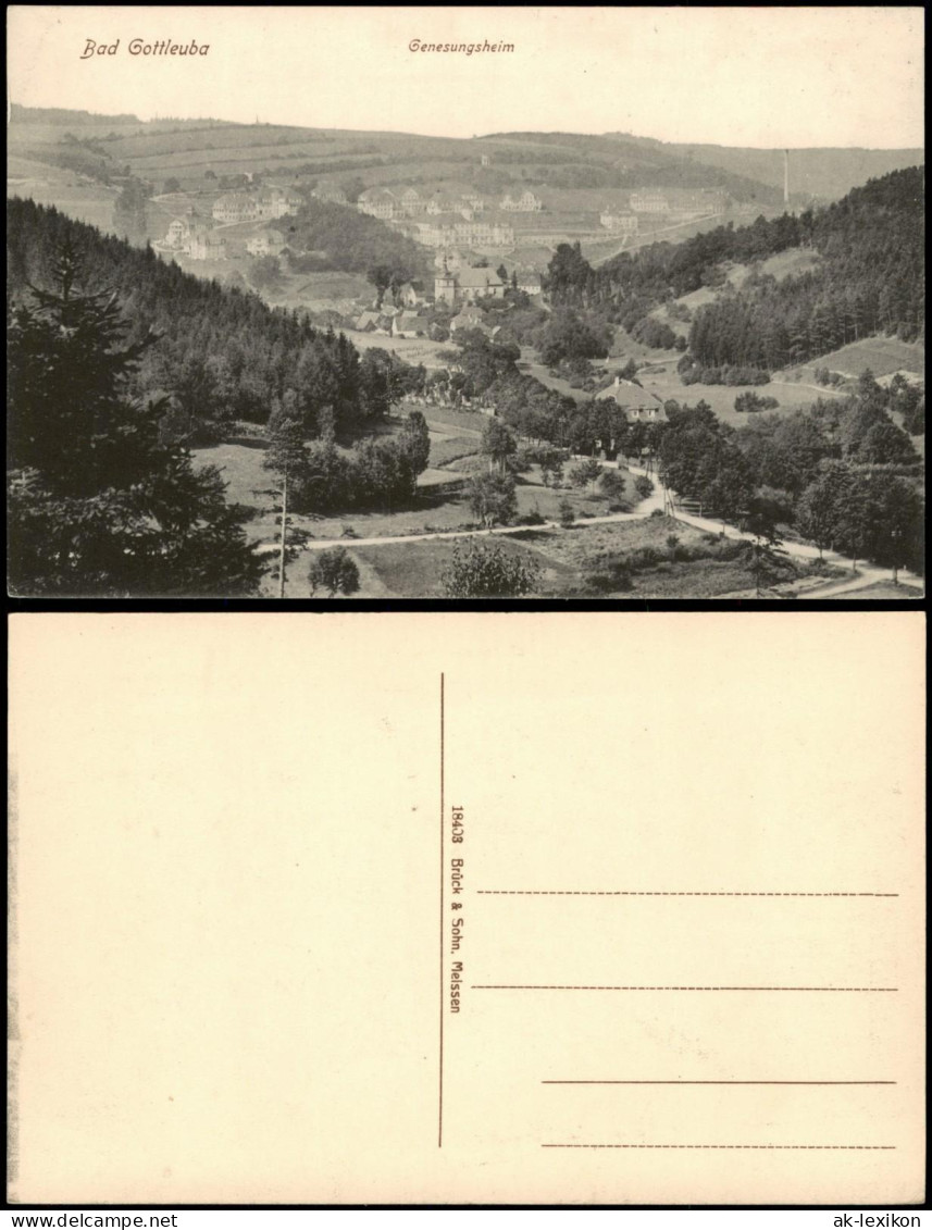 Bad Gottleuba-Bad Gottleuba-Berggießhübel Panorama-Ansicht 1910 - Bad Gottleuba-Berggiesshuebel