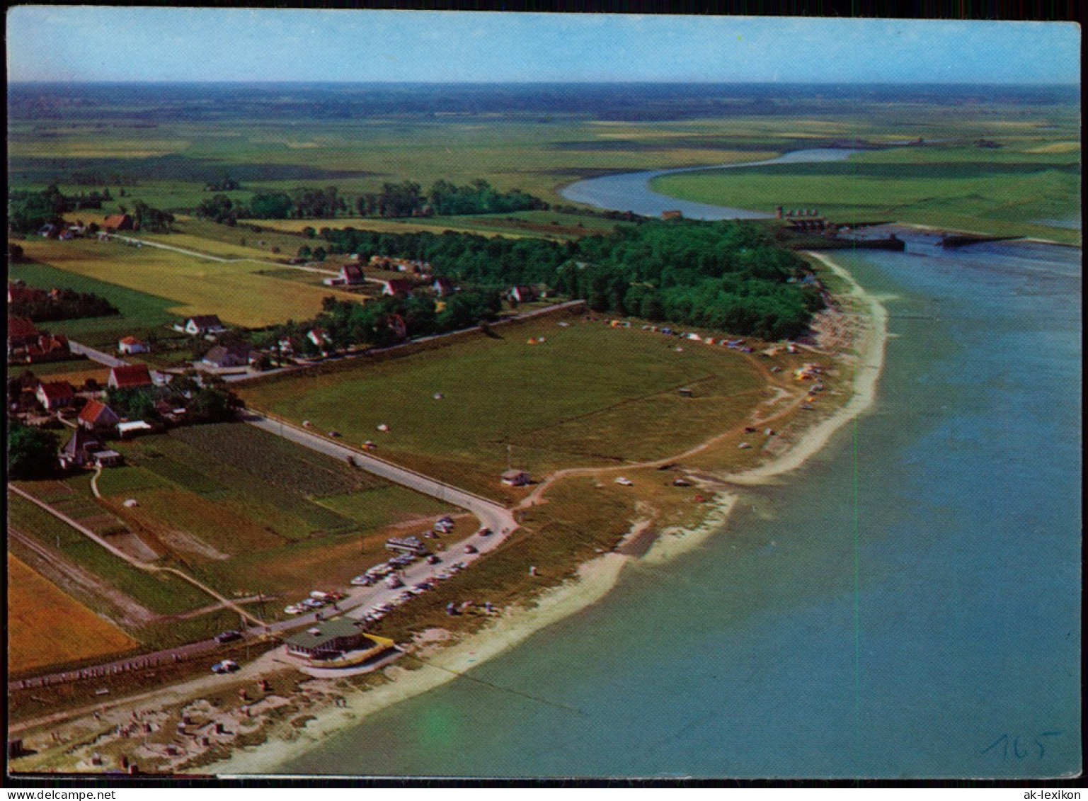 Ansichtskarte Dangast-Varel Luftbild Luftaufnahme 1970 - Varel