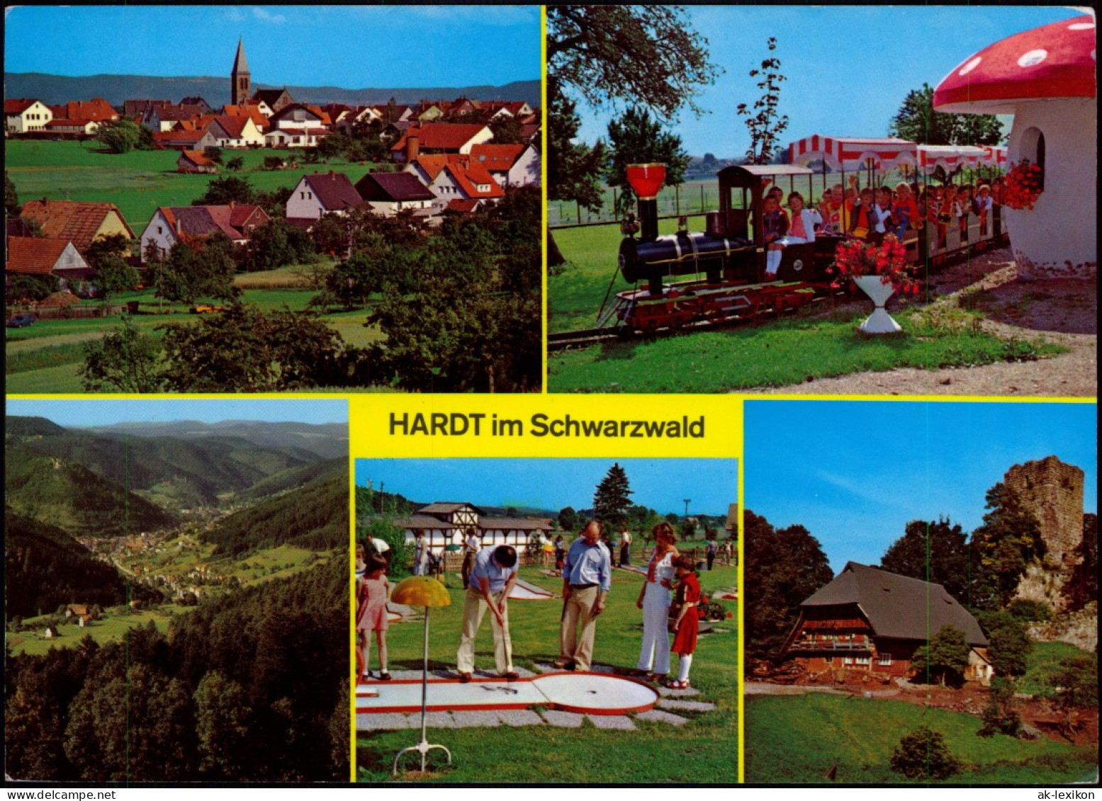 Ansichtskarte Hardt Schwarzwald- Minigolf, Kleinbahn, Stadtansichten 1993 - Unclassified