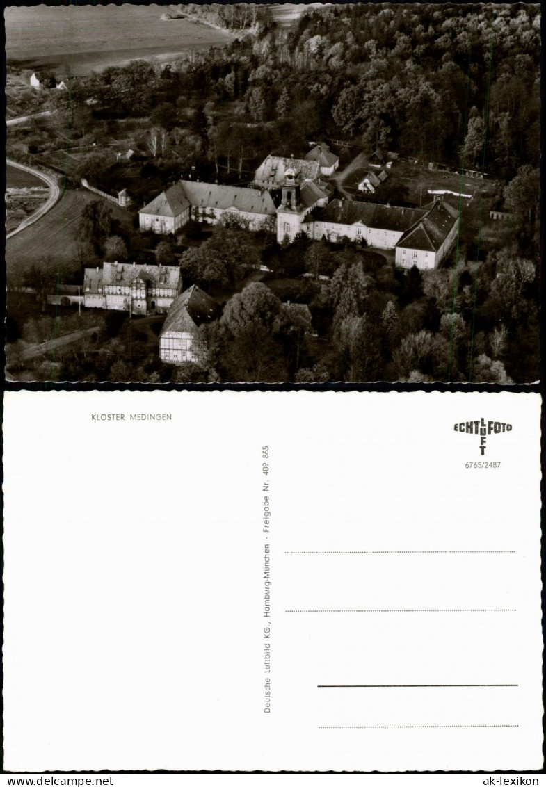 Bad Bevensen Kloster Medingen Vom Flugzeug Aus, Luftaufnahme 1960 - Bad Bevensen