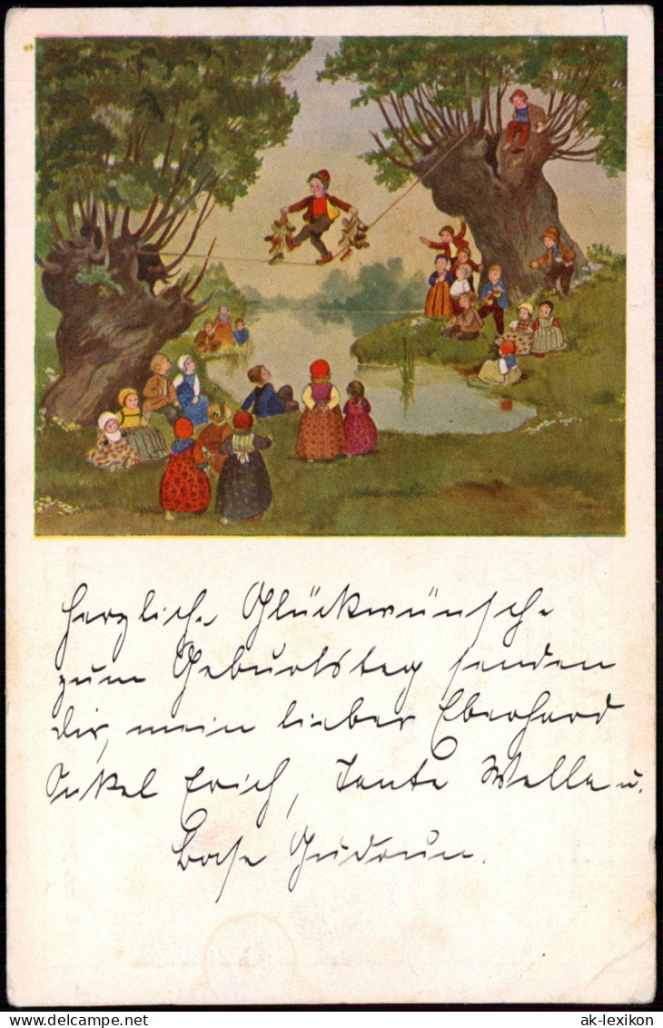 Künstlerkarte Märchen HANS LANG: „Der Kleine Eulenspiegel.“ 1933 - Fairy Tales, Popular Stories & Legends