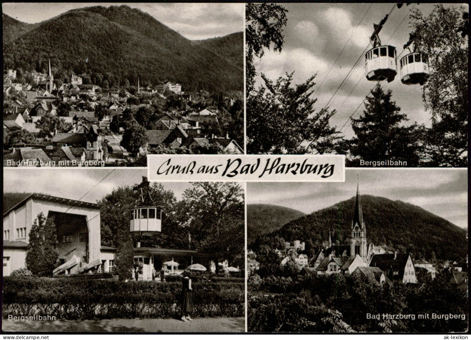 Ansichtskarte Bad Harzburg Mehrbildkarte Mit 4 Stadtteilansichten 1960 - Bad Harzburg