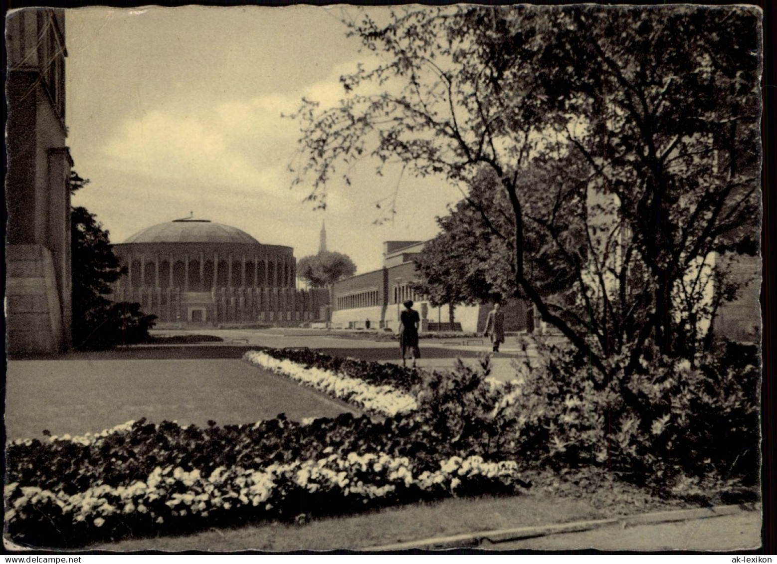 Ansichtskarte Düsseldorf Blick Auf Das Planetarium 1954 - Duesseldorf