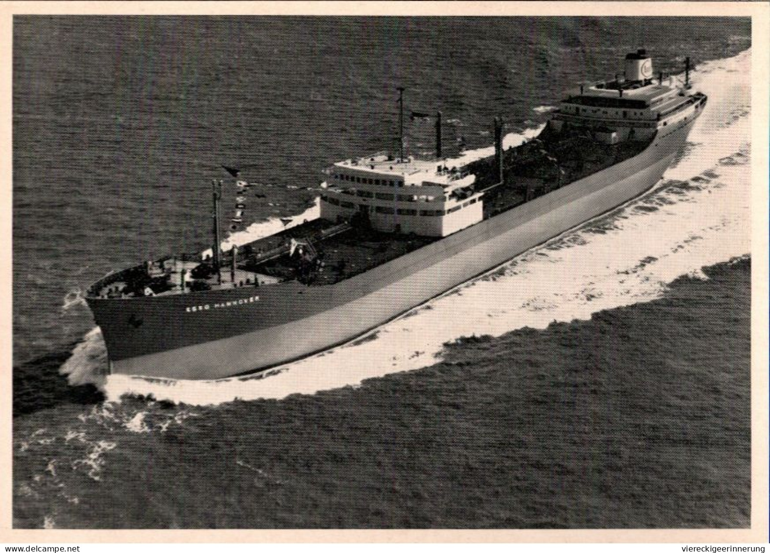 ! S/w Ansichtskarte Ship, Tankschiff, Tanker, Esso Hannover - Tankers