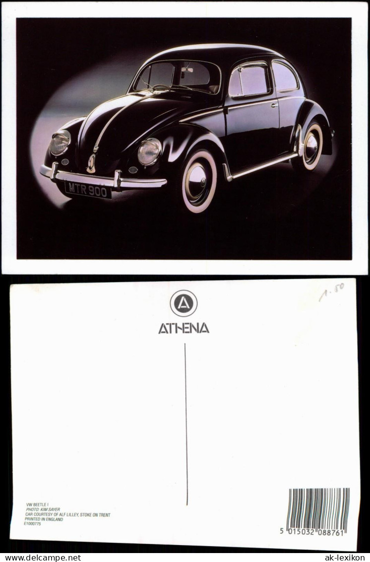 Ansichtskarte  Fotokarte Auto Autos Volkswagen VW Käfer 2000 - Toerisme