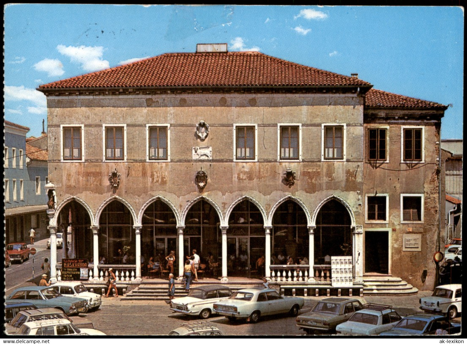 Postcard Gafers Koper | Capodistria Stadtpartie - Autos 2005 - Eslovenia