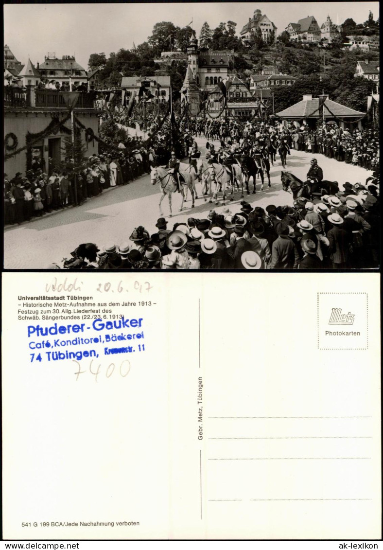 Tübingen Historische Aufnahme   1913 Festzug Zum   Liederfest Sängerbundes 1970 - Tuebingen