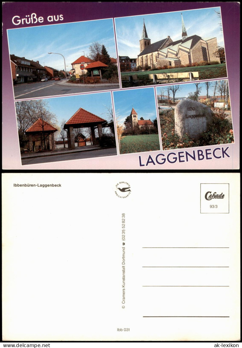 Ansichtskarte Ibbenbüren Mehrbild AK: Straßen Und Kirche 1993 - Ibbenbüren