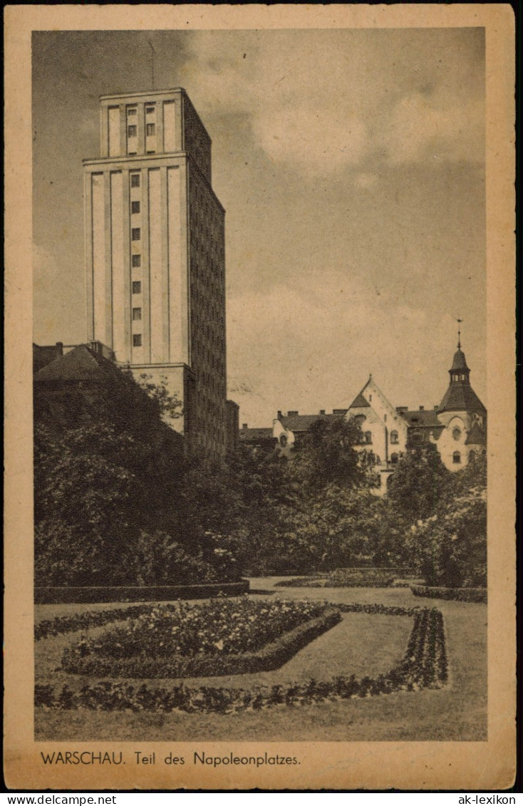 Postcard Warschau Warszawa Teil Des Napoleonplatzes. 1941 - Polen