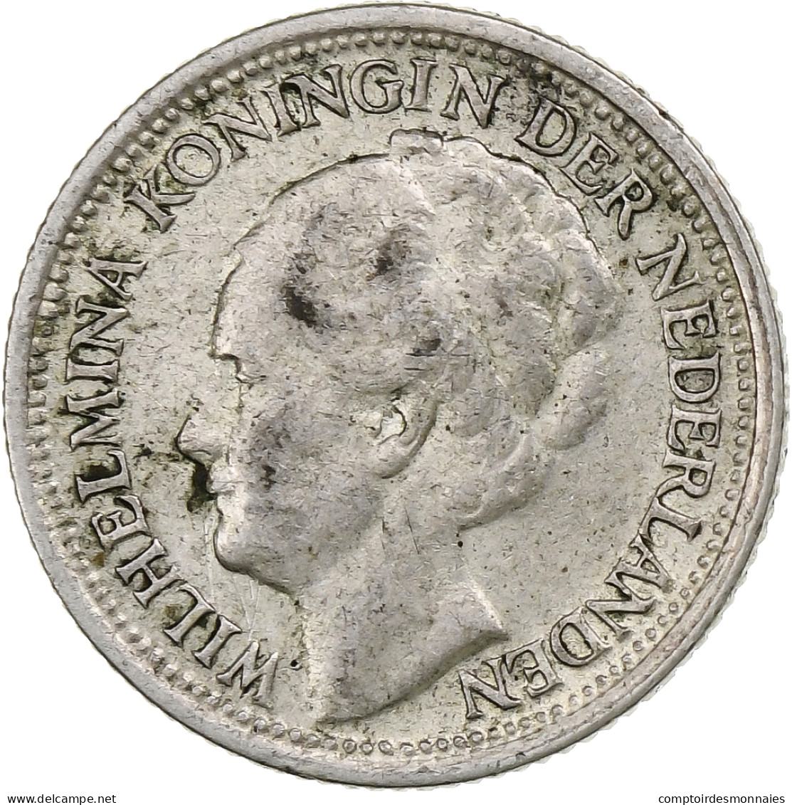 Pays-Bas, Wilhelmina I, 10 Cents, 1938, Utrecht, Argent, TTB, KM:163 - 10 Cent