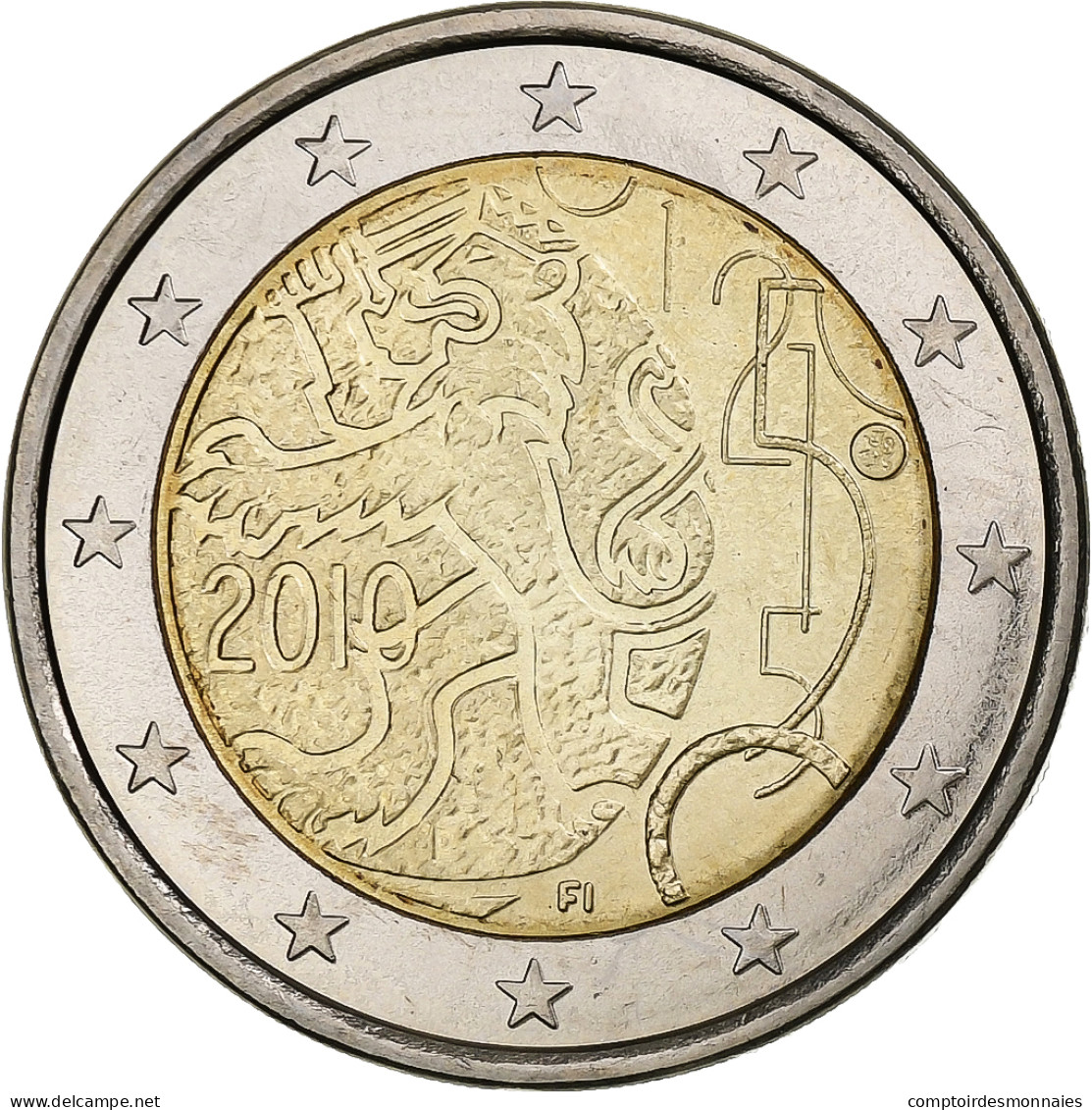 Finlande, 2 Euro, 2010, Vantaa, Bimétallique, TTB, KM:154 - Finland