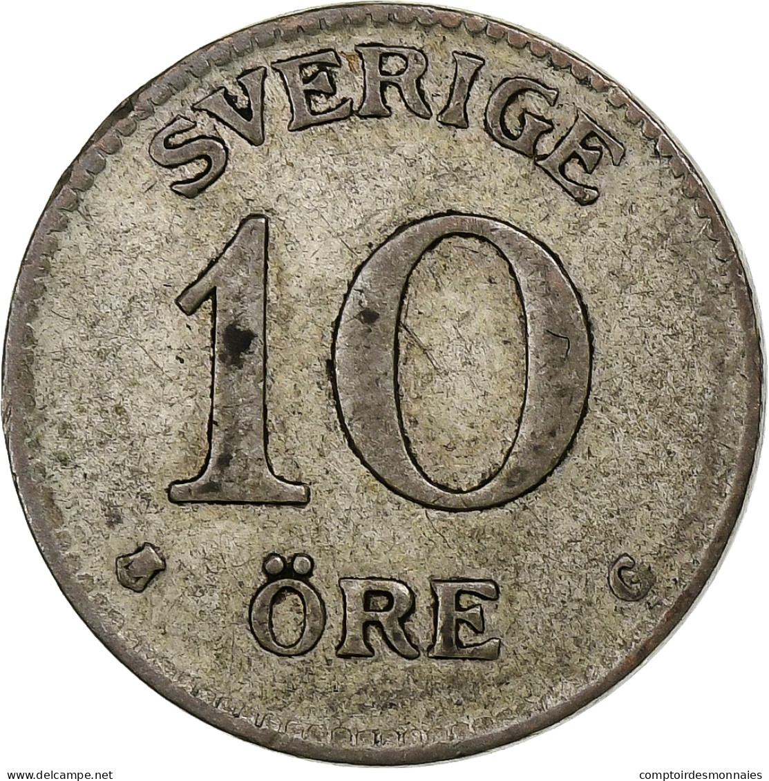 Suède, Gustaf V, 10 Öre, 1931, Argent, TTB, KM:780 - Sweden