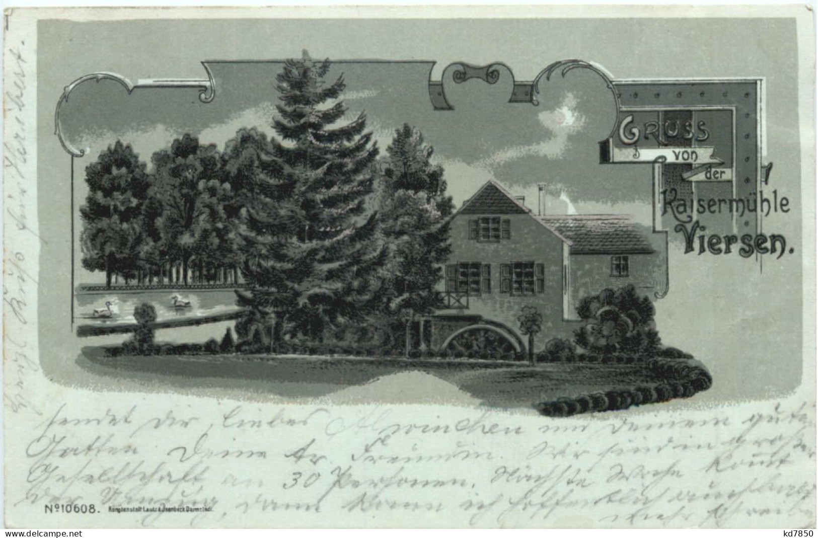 Gruss Von Der Kaisermühle Viersen - Litho - Viersen