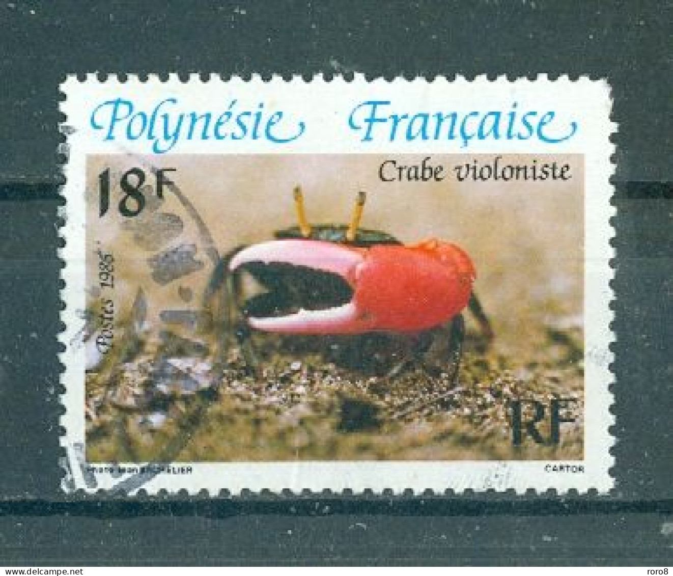POLYNESIE - N°246 Oblitéré.  - Faune. Crabe Polynésiens. - Used Stamps