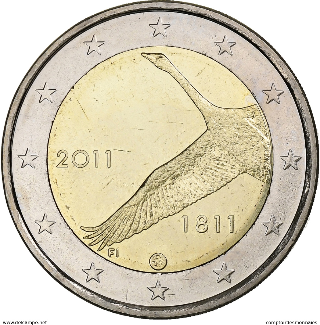 Finlande, 2 Euro, 2011, Vantaa, Bimétallique, SPL, KM:163 - Finland