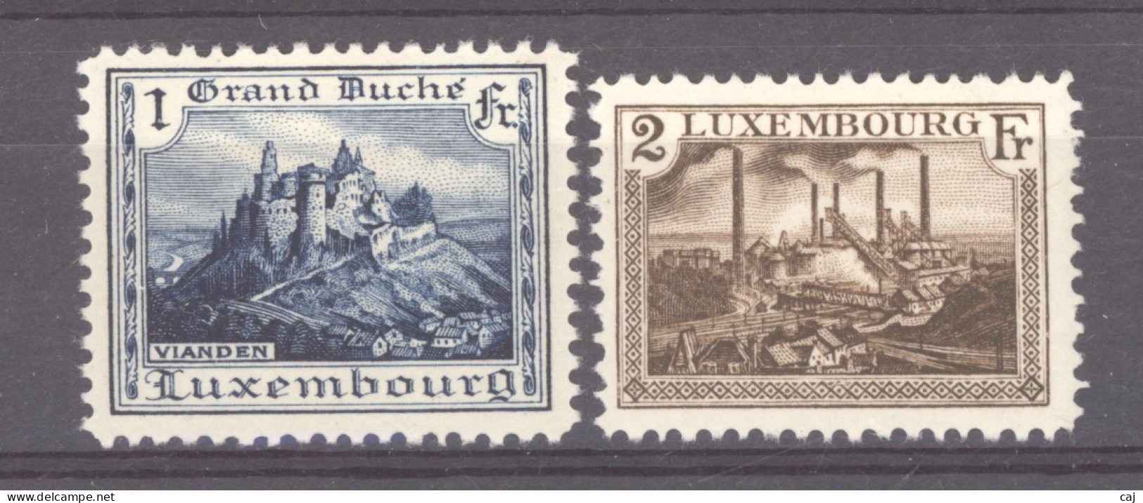 Luxembourg  :  Mi  163-64  * - Unused Stamps