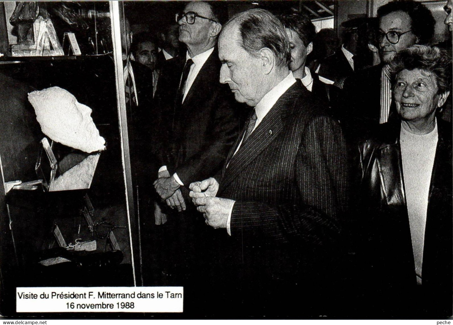 N°29 Z -cpsm Visite Du Président Mitterrand Dans Le Tarn- - Hombres Políticos Y Militares