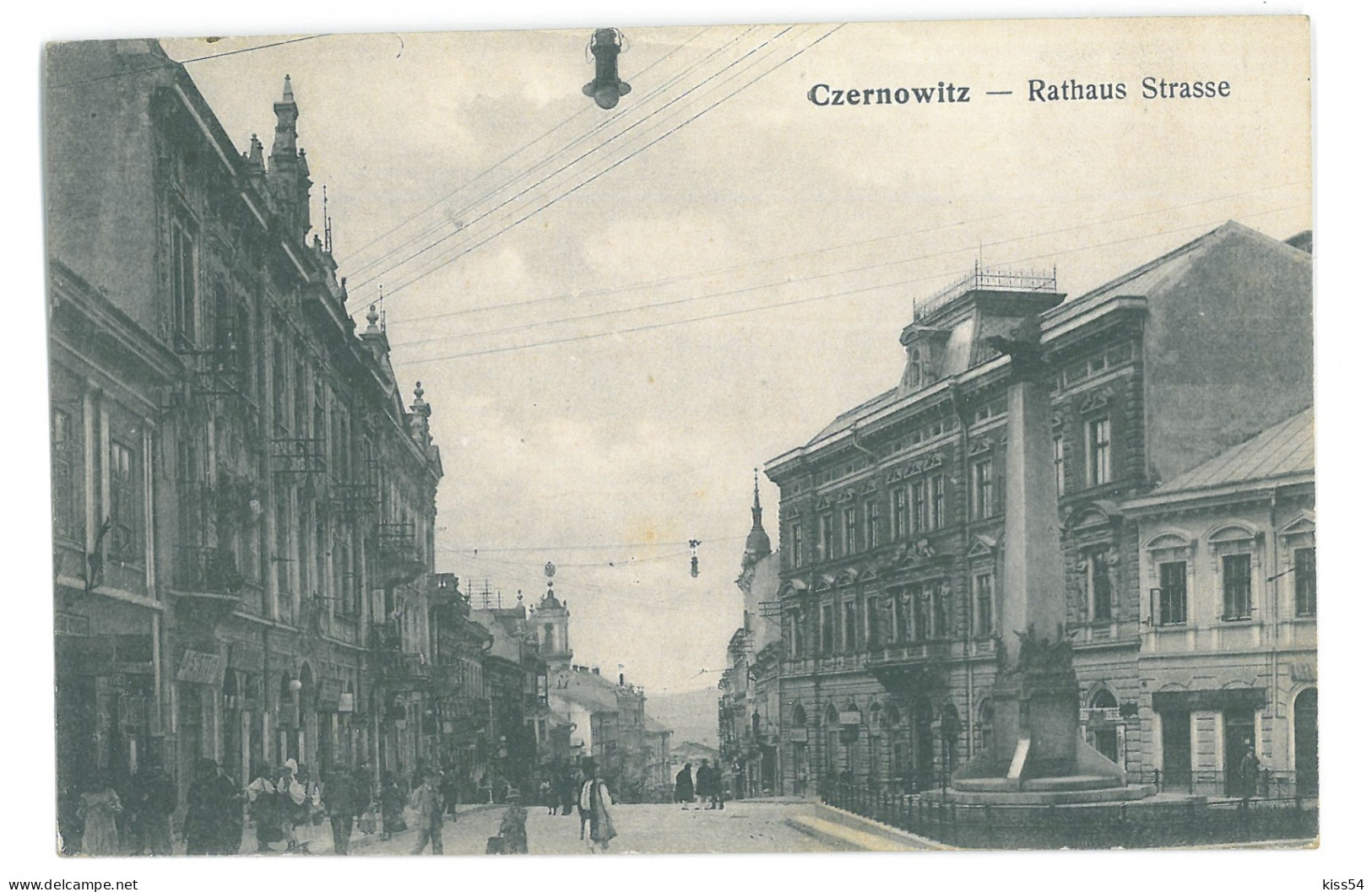 UK 23 - 17361 CZERNOWITZ, Street Stores, Ukraine - Old Postcard, CENSOR - Used - 1915 - Ukraine