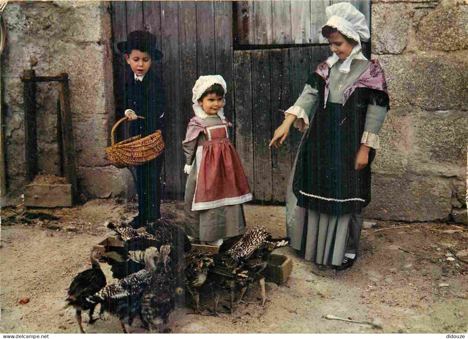 Enfants - Image - Scènes Et Paysages - Auvergne - Canards - Folklore - Scène Et Types - CPM - Voir Scans Recto-Verso - Scene & Paesaggi