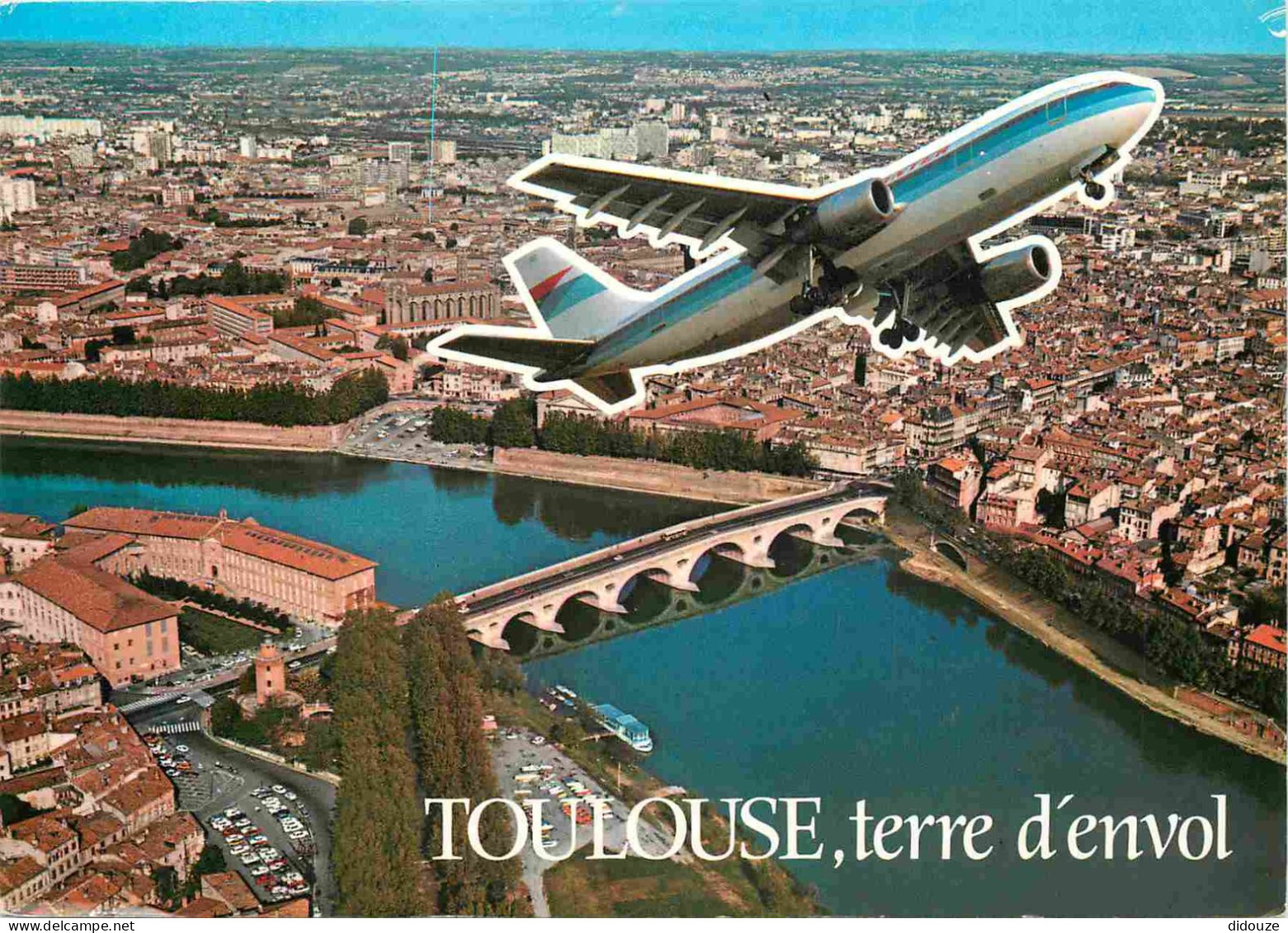 Aviation - Avions - Vue Générale Sur La Garonne - Airbus - CPM - Voir Scans Recto-Verso - 1946-....: Ere Moderne