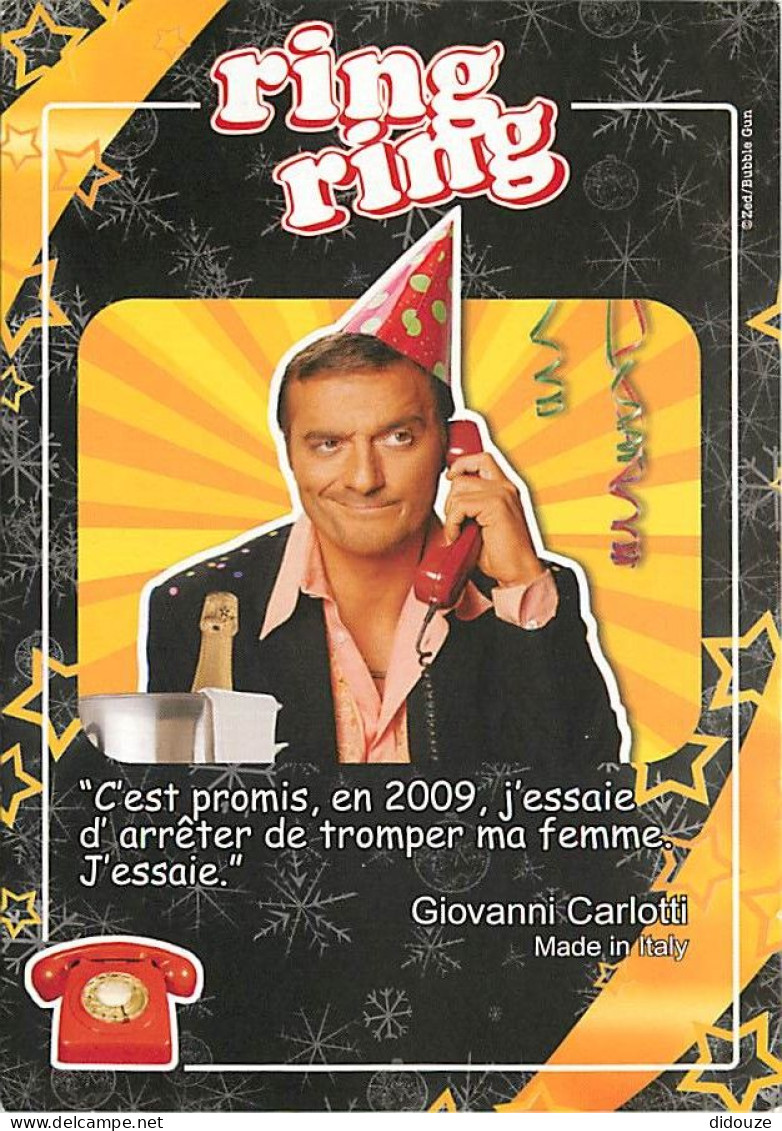 Publicite - Giovanni Carlotti - Saison 2 De Ring Ring - Téléphone - Carte Neuve - CPM - Voir Scans Recto-Verso - Publicidad