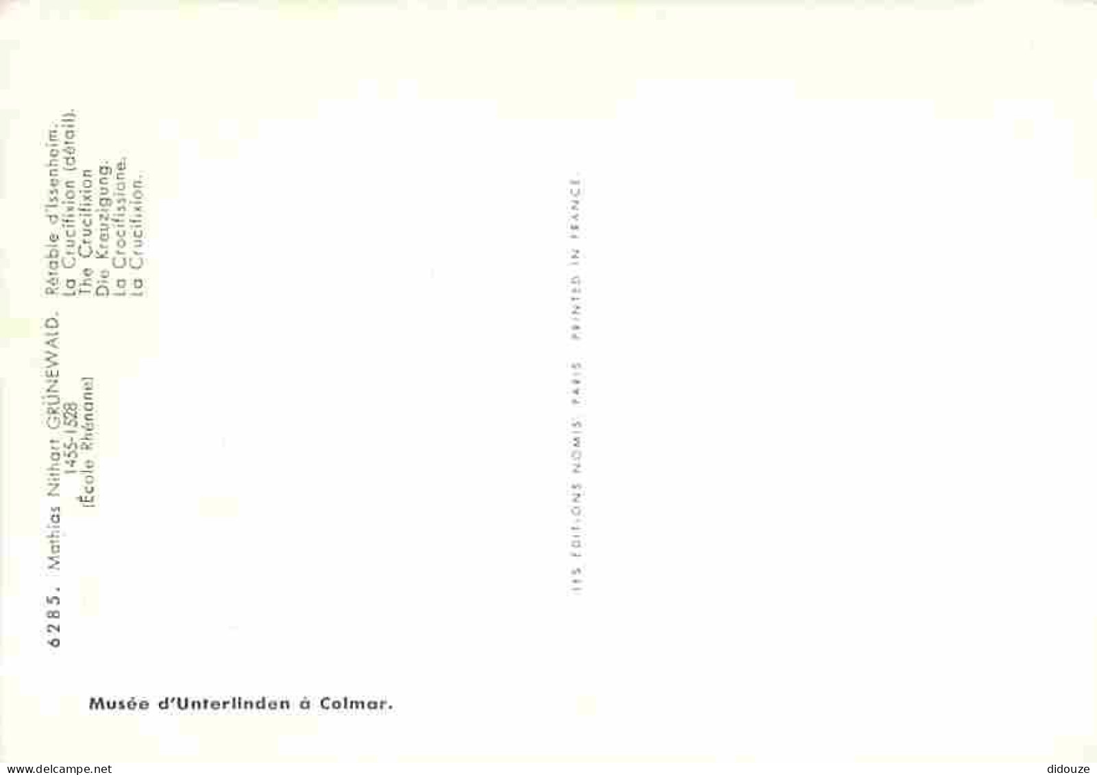 Art - Peinture Religieuse - Mathias Nithart Grunewald - Rétable D'Issenheim - La Crucifixion (détail) - The Crucifixion  - Gemälde, Glasmalereien & Statuen