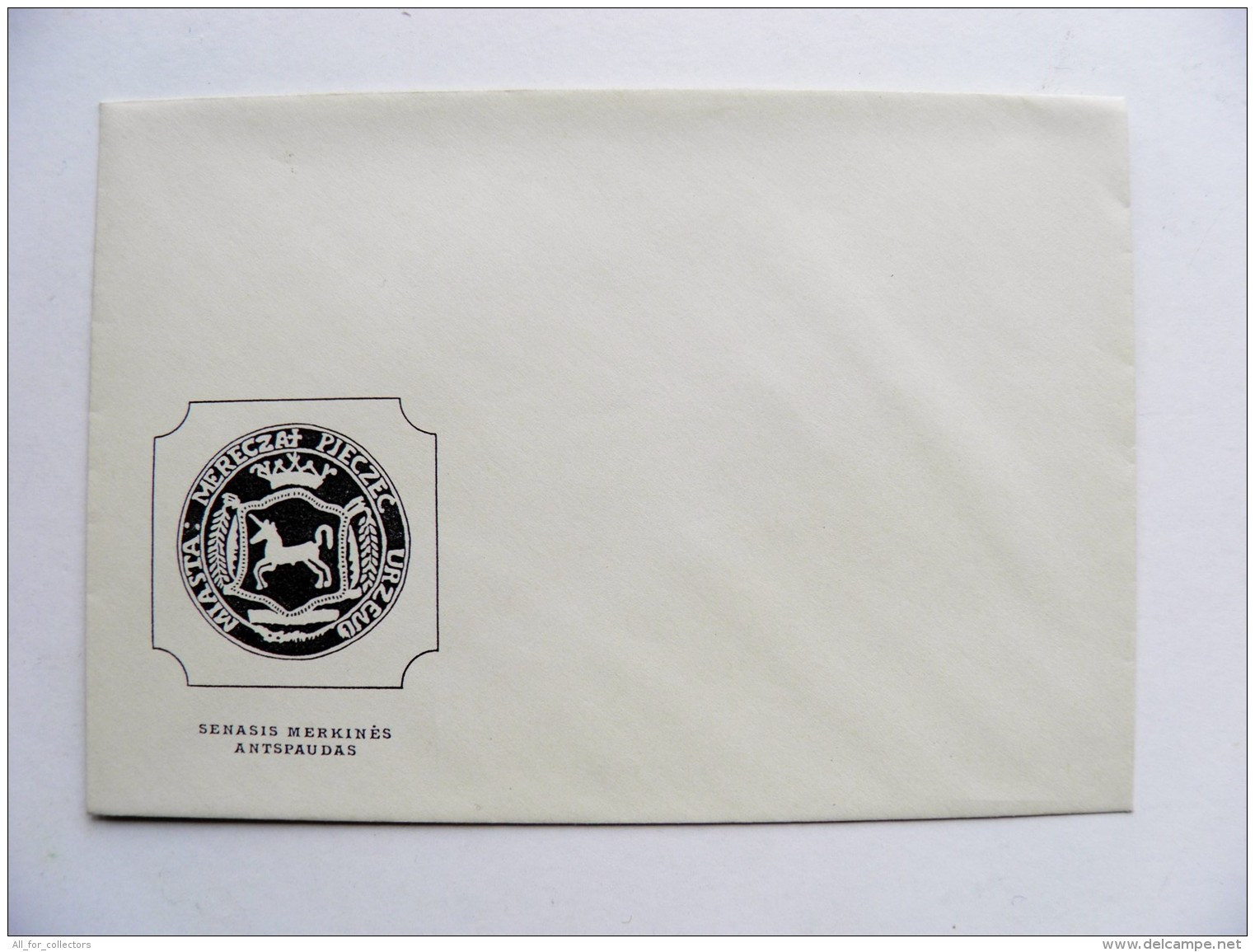 Envelope Cover From Lithuania Old Merkine Cancel Unicorn 1993 - Litauen