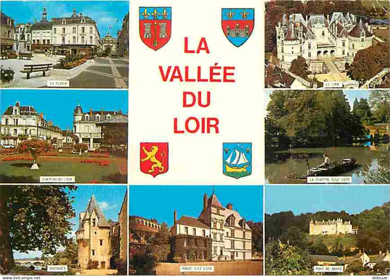 72 - Sarthe - Vallée Du Loir - Multivues - Blasons - Flamme Postale De Saint Rémy Les Chevreuse - CPM - Voir Scans Recto - Autres & Non Classés