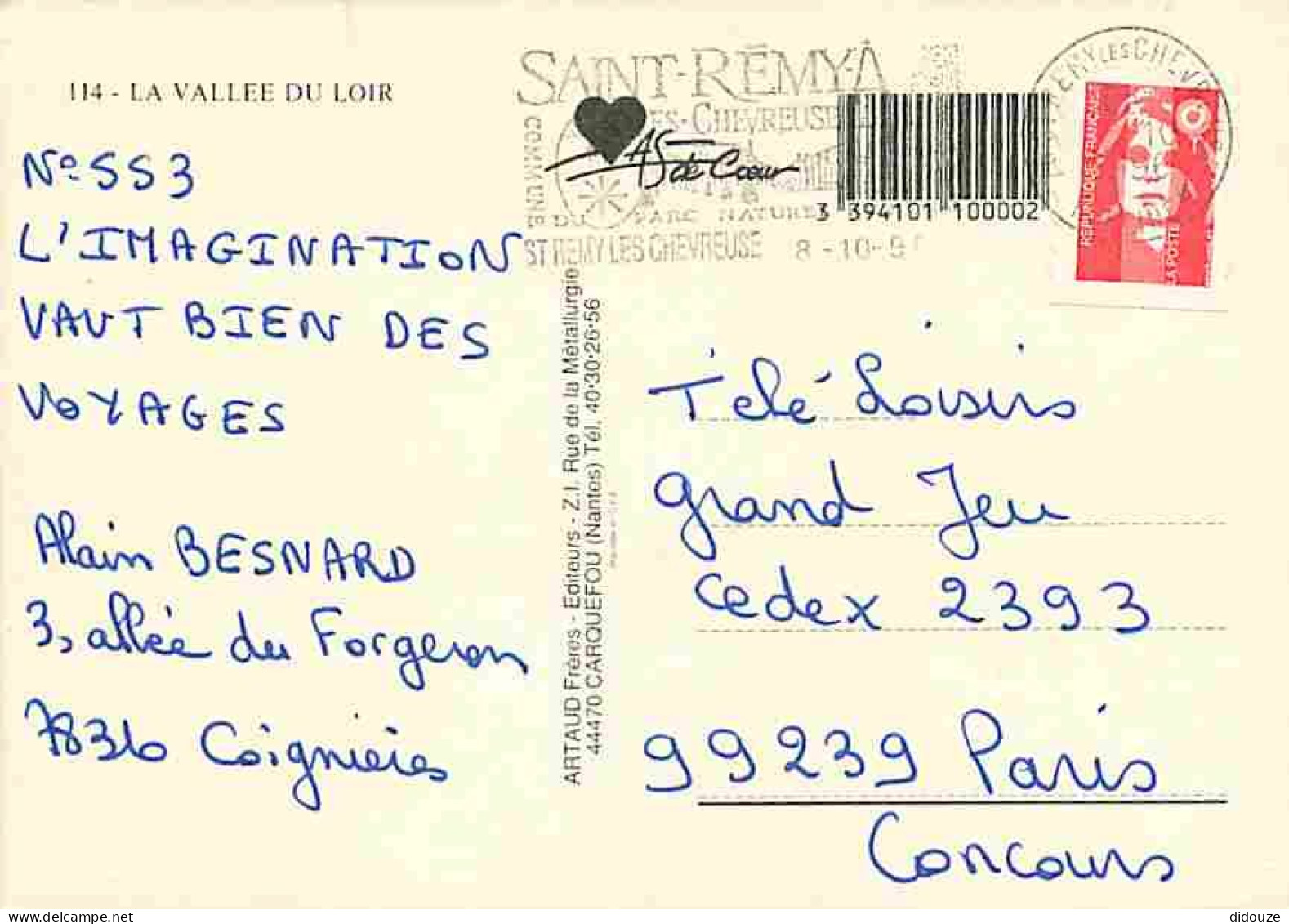 72 - Sarthe - Vallée Du Loir - Multivues - Blasons - Flamme Postale De Saint Rémy Les Chevreuse - CPM - Voir Scans Recto - Autres & Non Classés