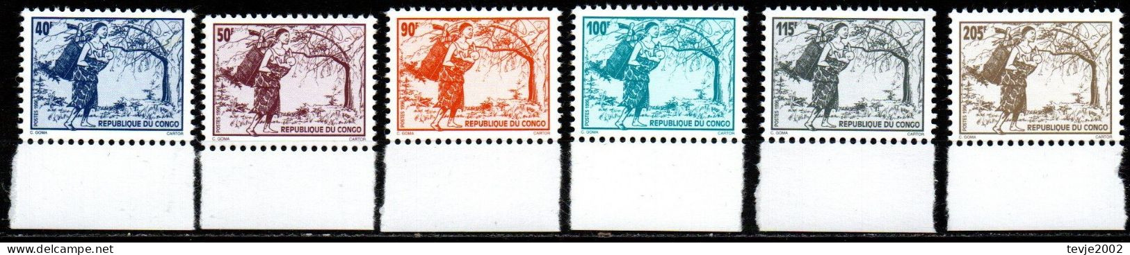 Kongo Brazzaville 1996 - Mi.Nr. I - VIII - Postfrisch MNH - Nicht Verausgabt - Nuevas/fijasellos