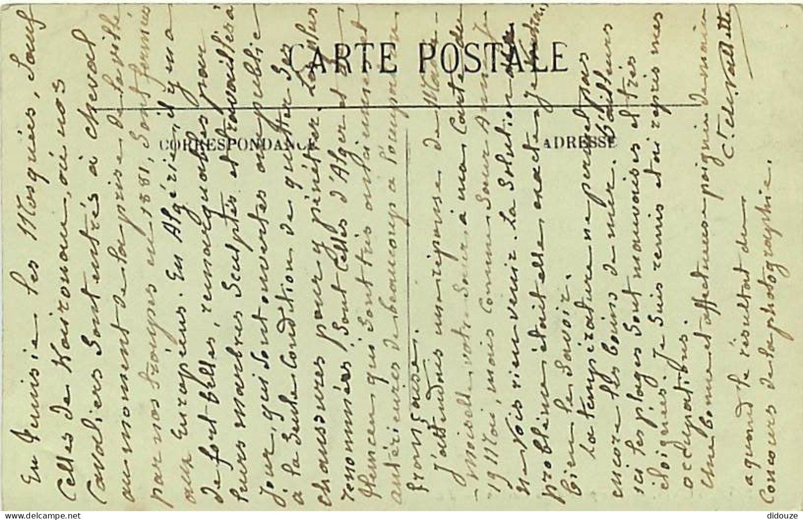 Tunisie - Tunis - Vue Prise De La Casbah - Correspondance - CPA - Voir Scans Recto-Verso - Tunisia