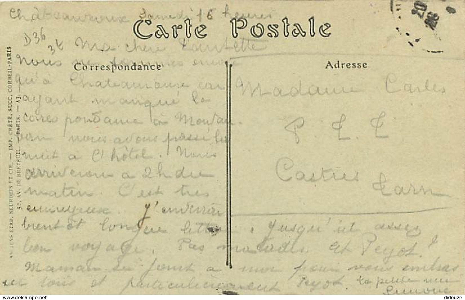 36 - Chateauroux - Foret De Chateauroux - La Bonne Dame Du Chêne - Chapelle - Animée - CPA - Oblitération Ronde De 1916  - Chateauroux