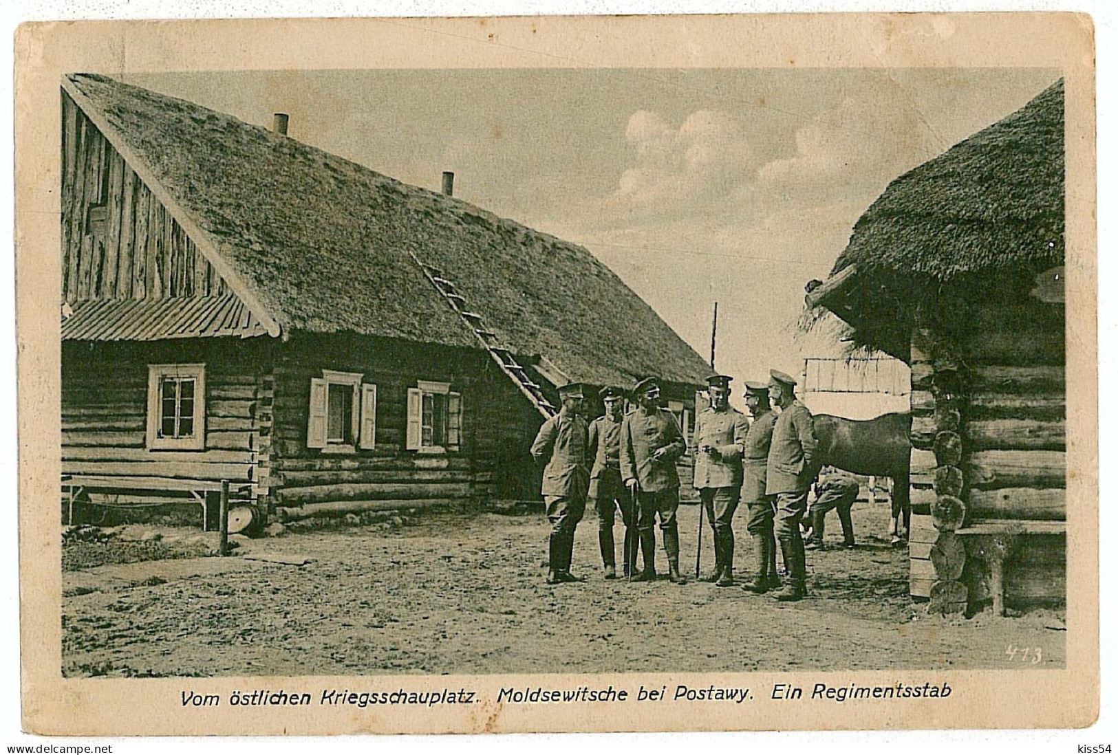 POL 4 - 7922 POSTAWY, Poland, Soldiers - Old Postcard, CENSOR - Used - 1917 - Polen