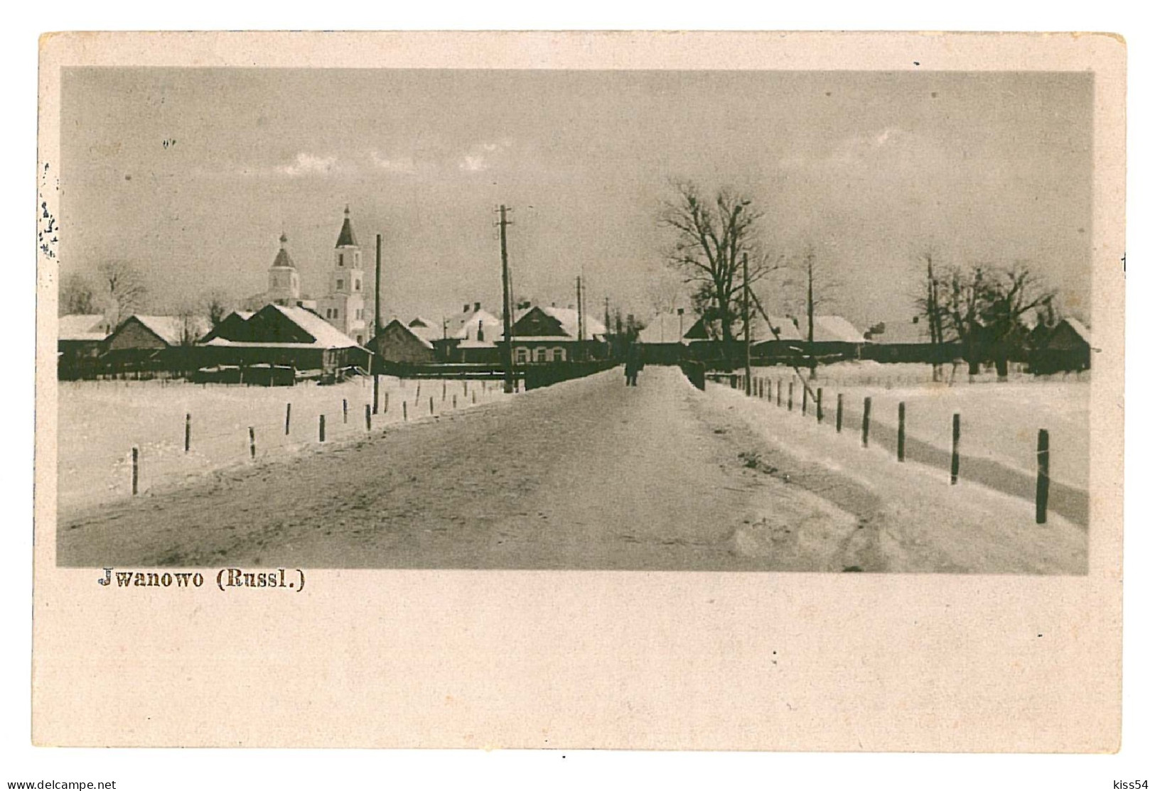 POL 4 - 9488 JANOWO, Poland, Winter - Old Postcard, CENSOR - Used - 1917 - Polen