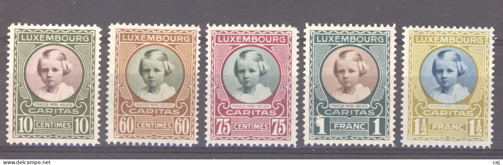 Luxembourg  :  Mi  208-12  * - Unused Stamps